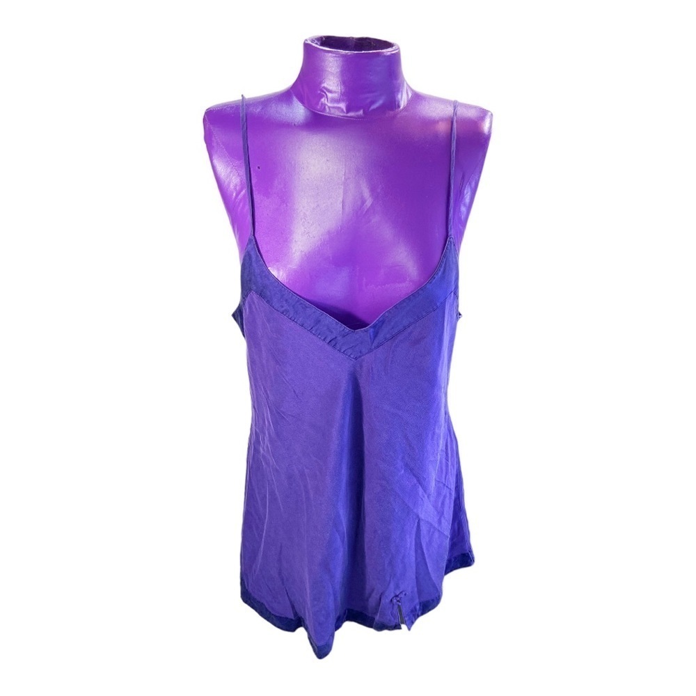 Linda Hartman Intimates purple silk cami intimate wear L